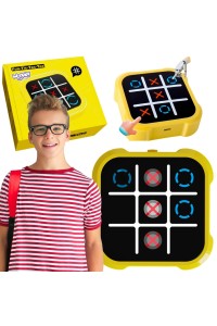 WOOPIE Gra Elektroniczna Kółko i Krzyżyk Logiczna Edukacyjna 4 Tryby Gry