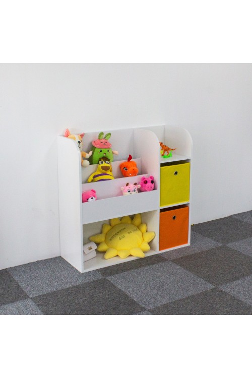 Regał drewniany dla dzieci szafka dziecięca przegrody organizer ECOTOYS