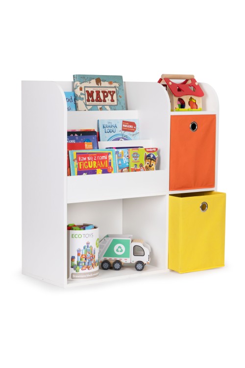 Regał drewniany dla dzieci szafka dziecięca przegrody organizer ECOTOYS