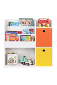 Regał drewniany dla dzieci szafka dziecięca przegrody organizer ECOTOYS