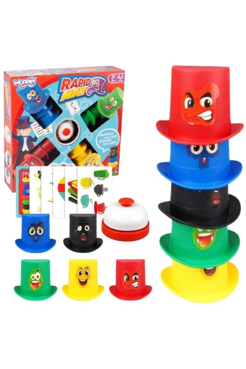 WOOPIE Gra Zręcznościowa Szybkie Kapelusze 4+