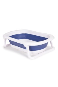 Wanienka dla dzieci wanna niebieska składana z odpływem ECOTOYS