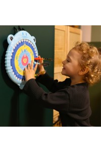 WOOPIE Magnetyczna Gra w Rzutki Bezpieczna Dart Tarcza Wesoły Rekinek