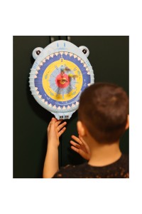WOOPIE Magnetyczna Gra w Rzutki Bezpieczna Dart Tarcza Wesoły Rekinek