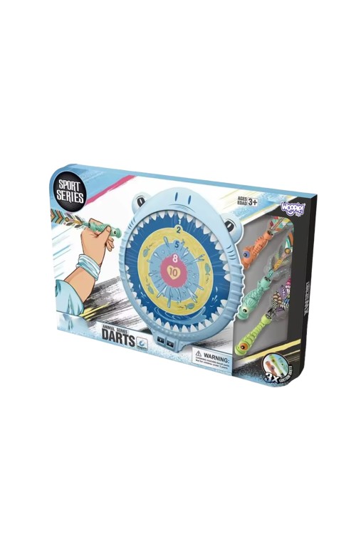 WOOPIE Magnetyczna Gra w Rzutki Bezpieczna Dart Tarcza Wesoły Rekinek
