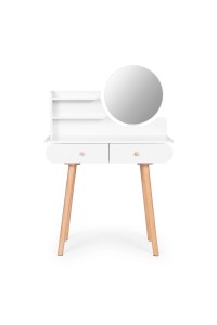 Duża nowoczesna toaletka kosmetyczna lustro półki ModernHome