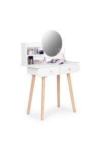 Duża nowoczesna toaletka kosmetyczna lustro półki ModernHome