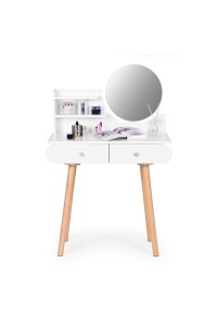 Duża nowoczesna toaletka kosmetyczna lustro półki ModernHome