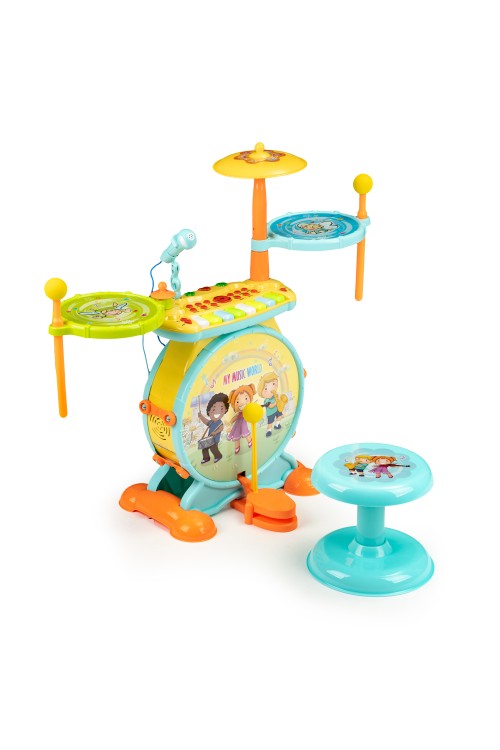 Perkusja organki 2w1 mikrofon karaoke mp3 led