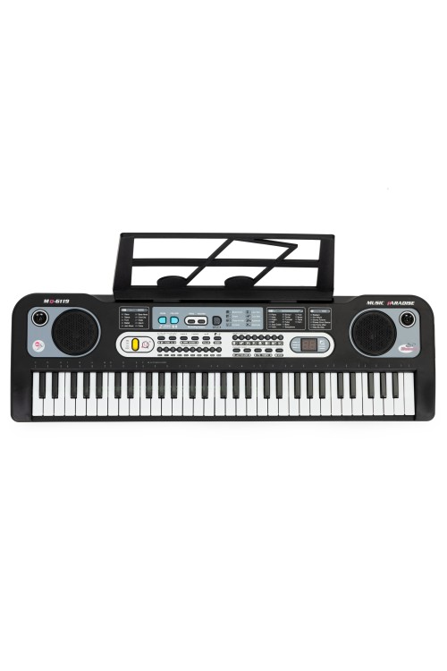 Duży keyboard pianino z mikrofonem dla dzieci + zasilacz