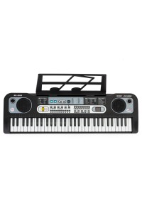 Duży keyboard pianino z mikrofonem dla dzieci + zasilacz