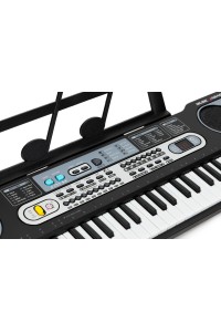 Duży keyboard pianino z mikrofonem dla dzieci + zasilacz