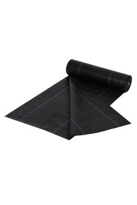 Agrowłóknina czarna agrotkanina UV 135g mata antychwastowa 1,1x50m kołki MulltiGarden