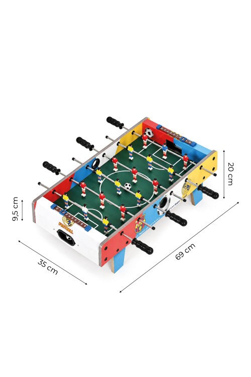 Piłkarzyki stołowe mini 70x35 cm stół do gry dla dzieci ECOTOYS