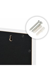 Lustro do makijażu LED 57x46 cm kosmetyczne podświetlane 3 barwy regulacja jasności 15 żarówek ModernHome