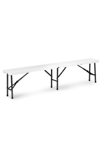 Zestaw cateringowy stół bankietowy 180 cm 2 ławki biały MultiGarden