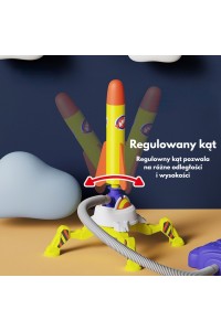 WOOPIE Podwójna Wyrzutnia Rakiet Piankowych 6 szt.