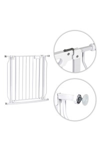 Bramka barierka zabezpieczająca 75-83 cm na schody i drzwi stal biała ECOTOYS