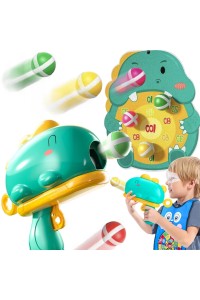 WOOPIE Gra w Rzutki Pistolet Dinozaur na Kulki Rzepy Tarcza Punkty Strzelanie