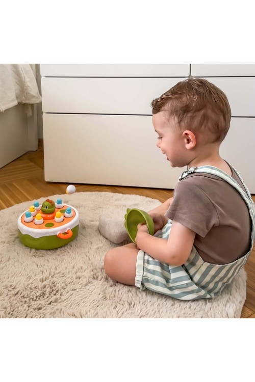 WOOPIE Gra Zręcznościowa Łowienie Dinozaurów 4w1 Katapulta