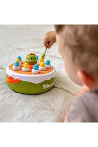 WOOPIE Gra Zręcznościowa Łowienie Dinozaurów 4w1 Katapulta