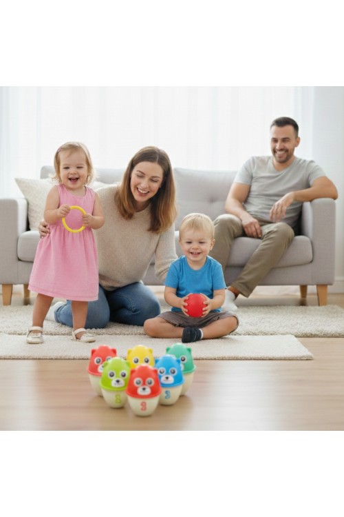 WOOPIE Kręgle Dla Dzieci Kolorowe Misie 3w1
