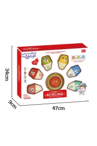 WOOPIE Kręgle Dla Dzieci Kolorowe Misie 3w1