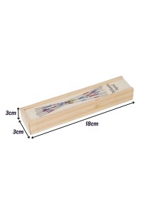 WOOPIE Drewniane Bierki Mikado w Pudełku 41 el.