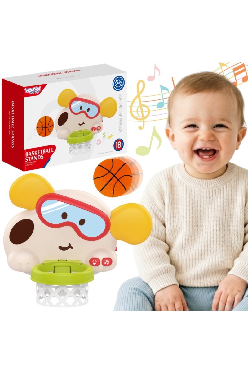 WOOPIE BABY Interaktywny Kosz Do Koszykówki Piesek Dla Dzieci