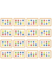 VIGA Gra Logiczna Odwzoruj Kolory i Figury Sorter Montessori
