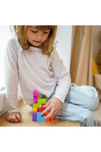 WOOPIE Układanka Kostka Tetris Z Zestawem Kart