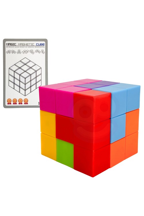 WOOPIE Układanka Kostka Tetris Z Zestawem Kart