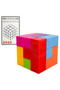 WOOPIE Układanka Kostka Tetris Z Zestawem Kart