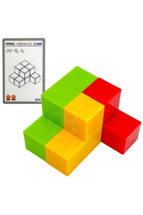 WOOPIE Układanka Kostka Tetris Z Zestawem Kart