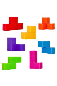WOOPIE Układanka Kostka Tetris Z Zestawem Kart
