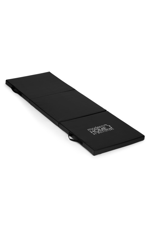 Materac gimnastyczny czarny do ćwiczeń fitness 182x60 cm MOVEPRO