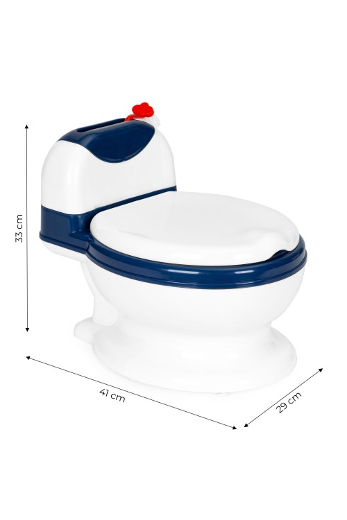 Nocnik toaleta z wyjmowanym wkładem sedes dla dzieci zamykany ze szczotką ECOTOYS