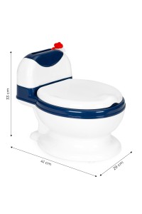 Nocnik toaleta z wyjmowanym wkładem sedes dla dzieci zamykany ze szczotką ECOTOYS