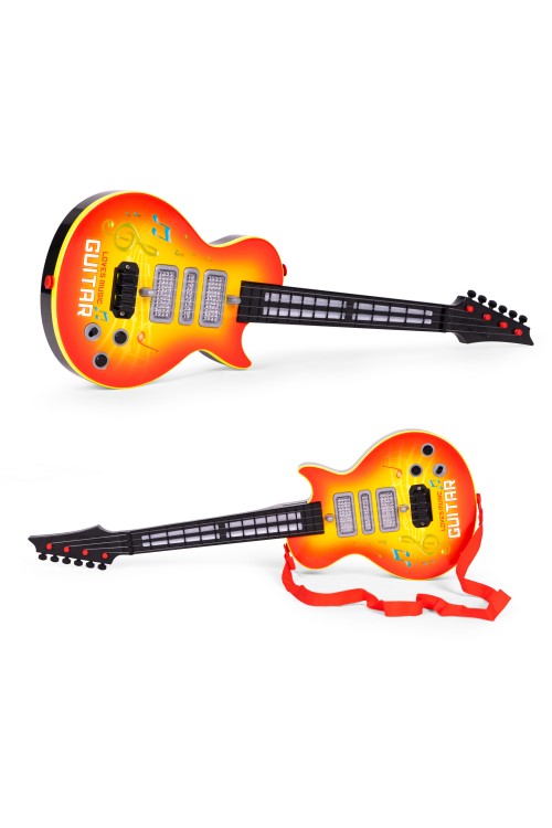 Rockowa gitara dla dzieci z nauką gry na gitarze podczerwień melodie