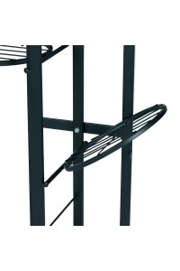 Nowoczesny metalowy kwietnik stojak na kwiaty 6 poziomów czarny ModernHome