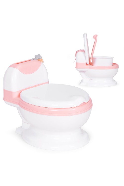 Nocnik toaleta z wyjmowanym wkładem sedes dla dzieci zamykany ze szczotką ECOTOYS
