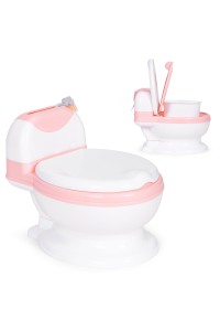 Nocnik toaleta z wyjmowanym wkładem sedes dla dzieci zamykany ze szczotką ECOTOYS