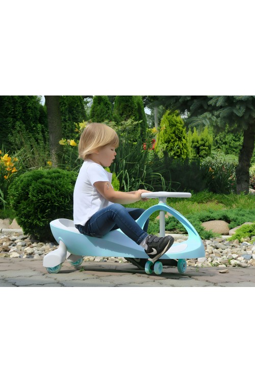Jeździk grawitacyjny pojazd dla dzieci koła LED niebieski ECOTOYS