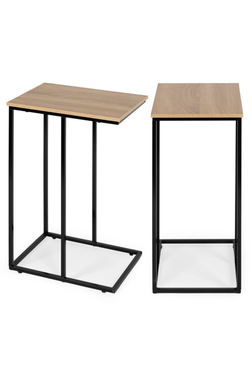 Mobilny stolik pomocniczy boczny pod laptopa metalowy stelaż ModernHome