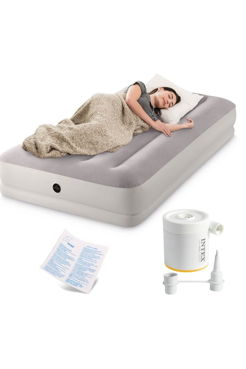 Materac pompowany do spania 191x99x30 cm jednosobowy z pompką USB INTEX 64177