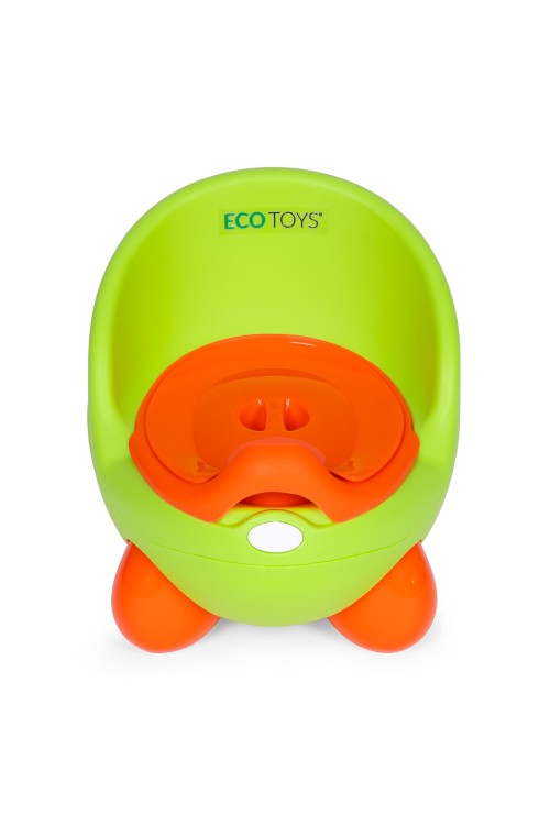 Nocnik toaleta sedes dla dzieci wyjmowany wkład antypoślizgowe nóżki zielony ECOTOYS