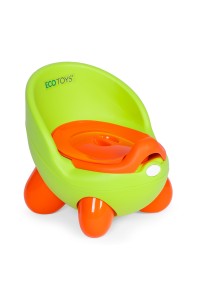 Nocnik toaleta sedes dla dzieci wyjmowany wkład antypoślizgowe nóżki zielony ECOTOYS
