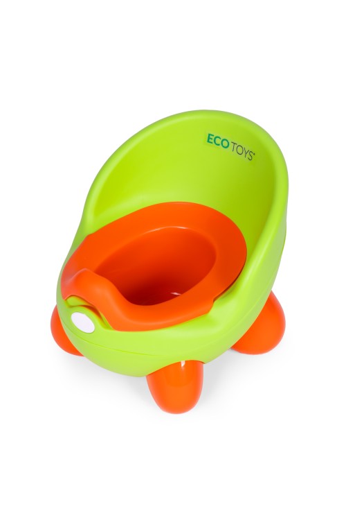 Nocnik toaleta sedes dla dzieci wyjmowany wkład antypoślizgowe nóżki zielony ECOTOYS