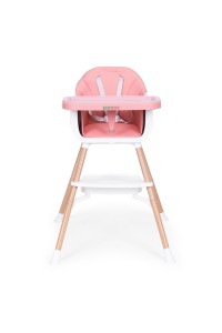 Fotelik krzesełko do karmienia dzieci 2w1 różowy ECOTOYS