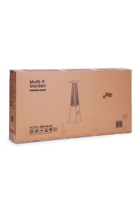 Ogrzewacz parasol gazowy grzejnik 13 kW szklany na ogród patio reduktor wąż pokrowiec MultiGarden